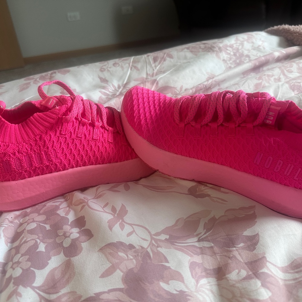 NOBULL Fuchsia Knit Sneakers